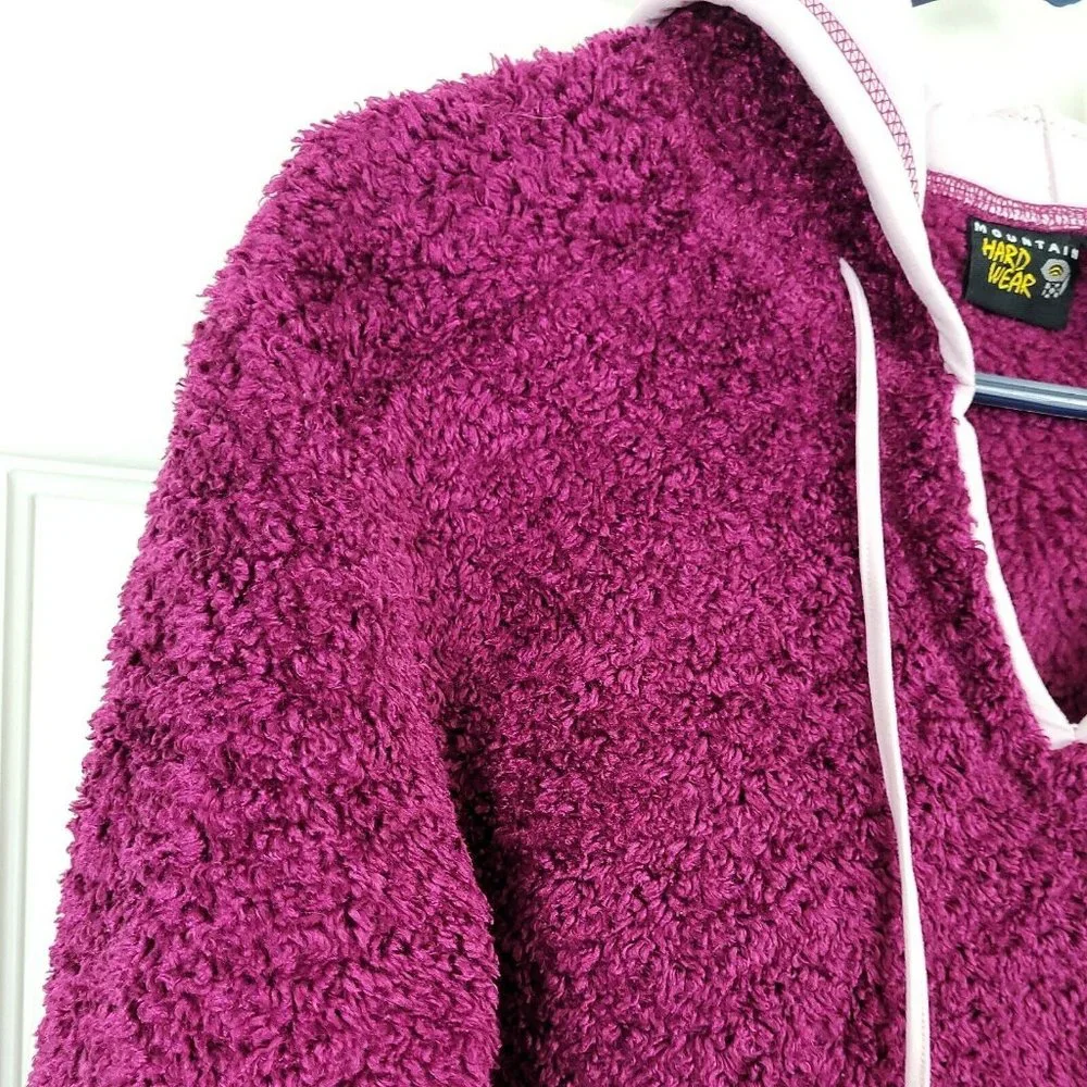 Womens Mountain Hardwear Teddy Purple Pullover Size Medium - Picture 2 of 10